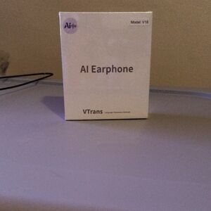 AI Earphone V18 - White Earbud Headphones